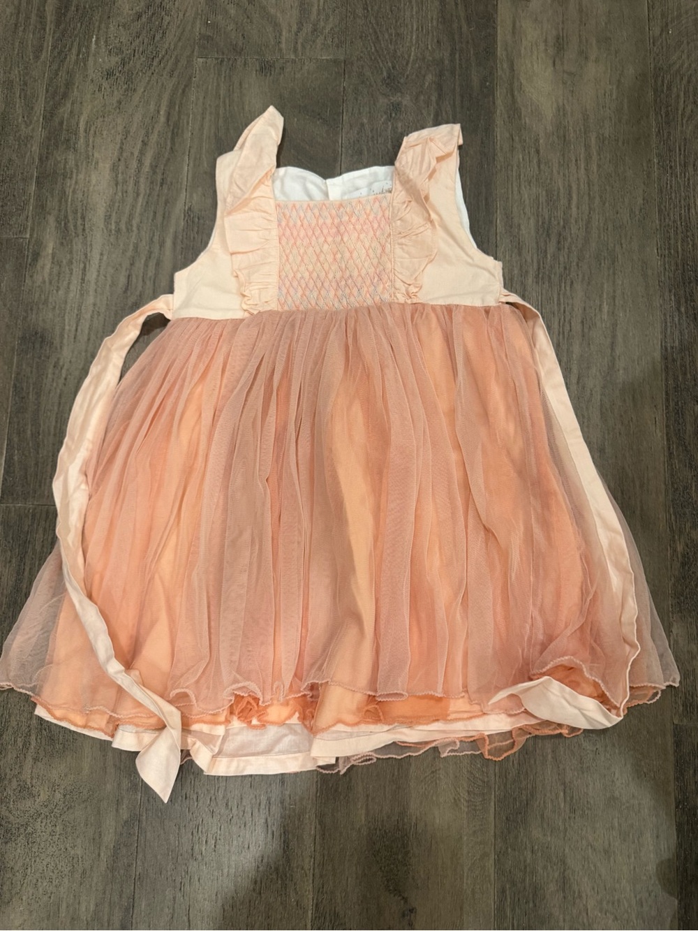 well dressed wolf peach tulle dress